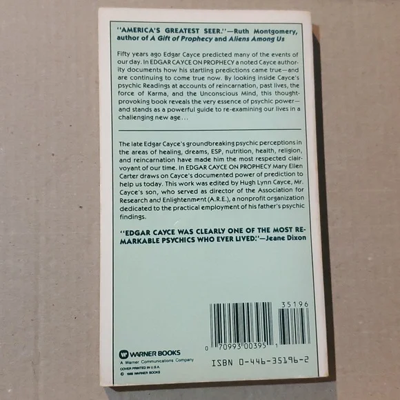 2/$8 🔮 Edgar Cayce On Prophecy paperback book 📚 - Picture 3 of 10